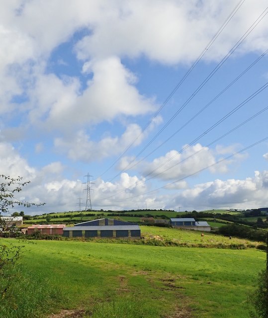 The North-South Interconnector power... © Eric Jones :: Geograph Ireland