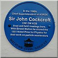 Blue plaque for Sir John Cockcroft