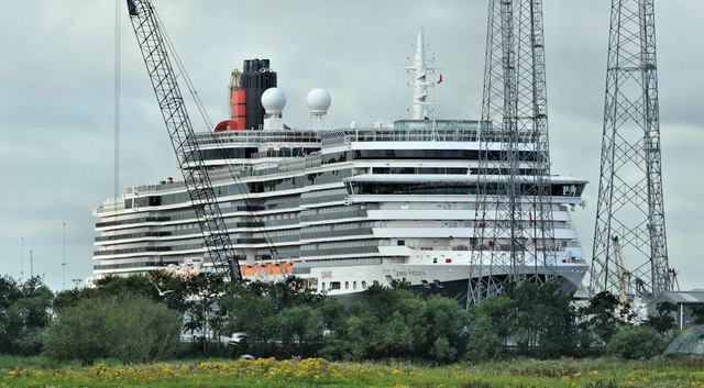 The "Queen Victoria", Belfast harbour (August 2019)