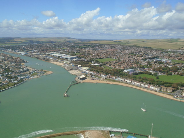 Shoreham Harbour from the air