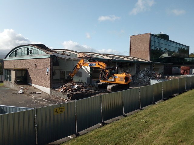 Demolition of the Engineering Workshops