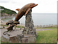 Dolphin statue at Aberporth