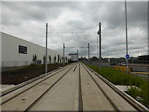 SJ7796 : New tram tracks by Bob Harvey