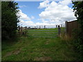 Field entrance and footpath off Townsend, Maidford