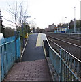 Path entrance from Hawarden Road to Caergwrle railway station, Flintshire