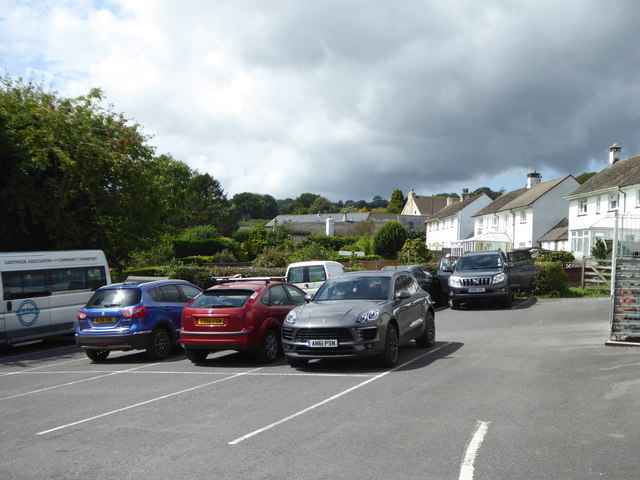 The car park at Ilsington Village Hall