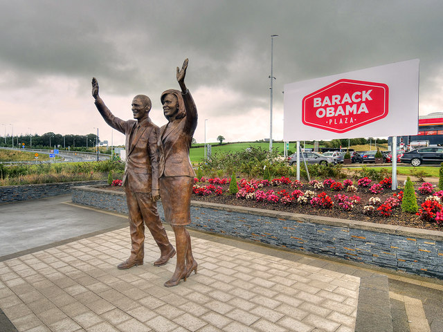 Barack Obama Plaza, Moneygall © David Dixon cc-by-sa/2.0 :: Geograph