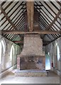 Temple Manor - Upper chamber with large fireplace