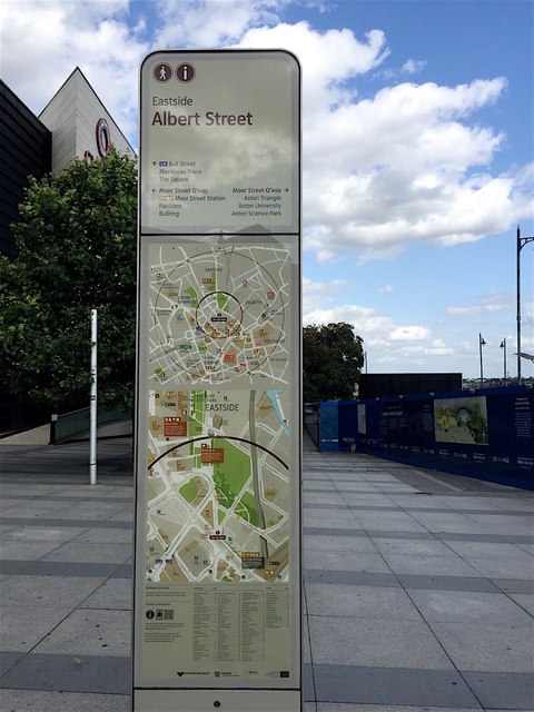 Albert Street totem, Moor Street Queensway, Birmingham