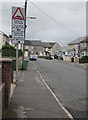 Humps warning sign, Hengoed Crescent, Cefn Hengoed