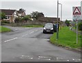 Warning sign - Humps for 690 yards, Rolls Avenue, Penpedairheol