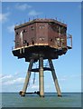 TR0779 : Red Sands Maunsell Fort - Searchlight Tower by Rob Farrow