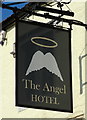 Sign for the Angel Hotel, Sherston