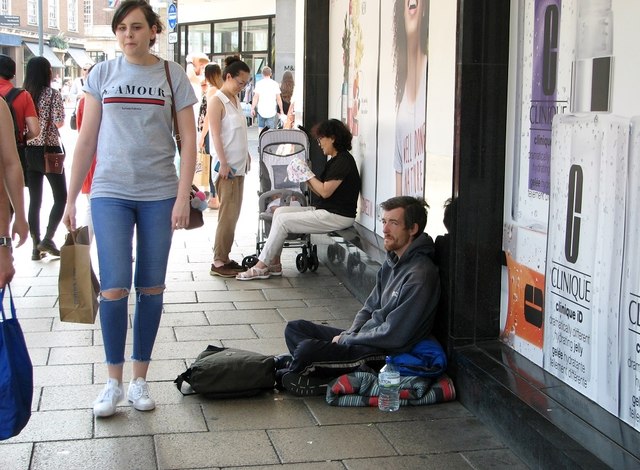 Homeless in Norwich © Evelyn Simak cc-by-sa/2.0 :: Geograph Britain and ...