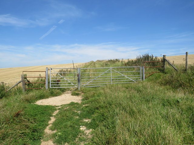Gate on a path, near Ditchling Beacon