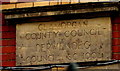 ST1496 : Old inscription on the village school, Cefn Hengoed by Jaggery