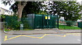 Hengoed Road electricity substation near a school, Hengoed