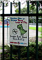 Young Lungs at Play - Smoke Free Zone notice, Hengoed