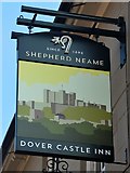 TQ9562 : Dover Castle Inn sign by Oast House Archive