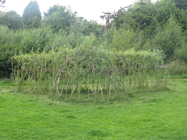 Willow structure in Braidburn Valley Park
