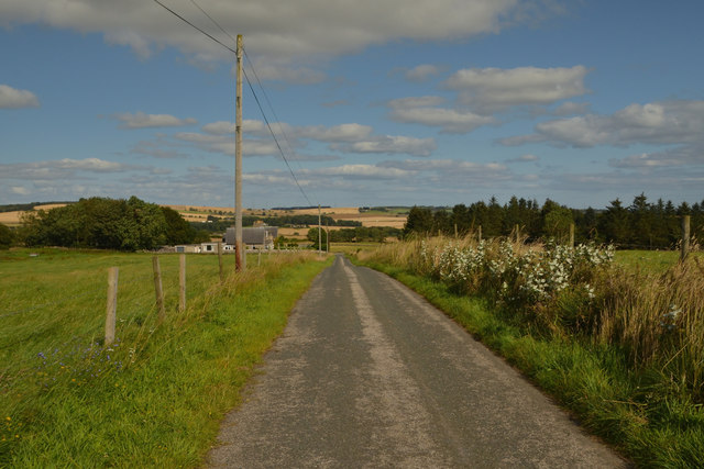 Country Lane near Hill of Middleton, Aberdeenshire