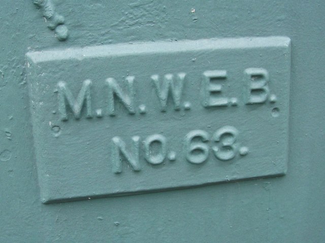 Inscription on Old Manweb electrical cabinet on Osborne Terrace, Bangor