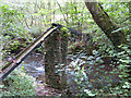 Derelict aqueduct over the Rhymney River in Bargoed