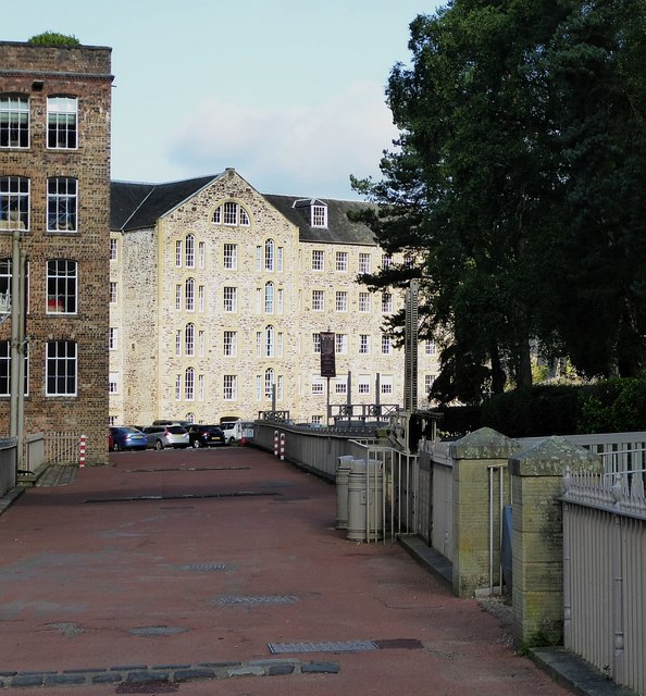 New Lanark Mills - View to Mill No.1 (Hotel)