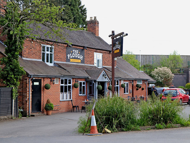 The Plough Inn at Huddlesford in... © Roger D Kidd :: Geograph Britain ...