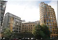 View of the Bankside Lofts apartments from the southern entrance of the Tate Modern