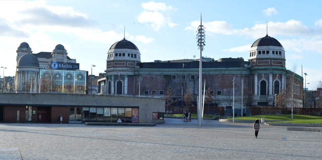 The old Odeon building seen from City Park