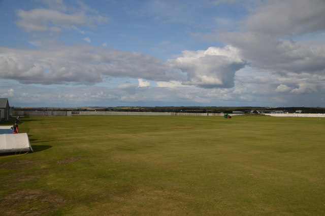 Cricket Pitch at Aberdeen Airport, Scotland