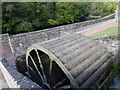 NS8842 : New Lanark Mills - Waterwheel at former site of No.4 Mill by Rob Farrow
