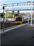 ST3088 : GWR Class 166 dmu leaves Newport station platform 2 by Jaggery