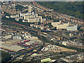 Battersea railway lines from the air