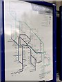 Diagrammatic map of railway network, Chester Road station, Birmingham