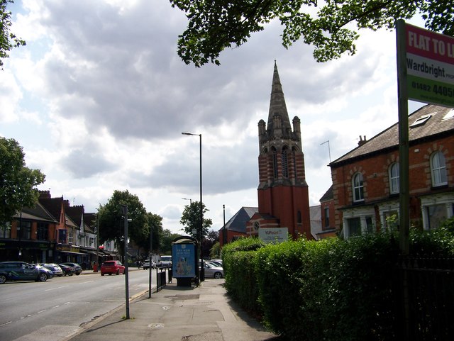 Princes Avenue, approaching the Methodist Church