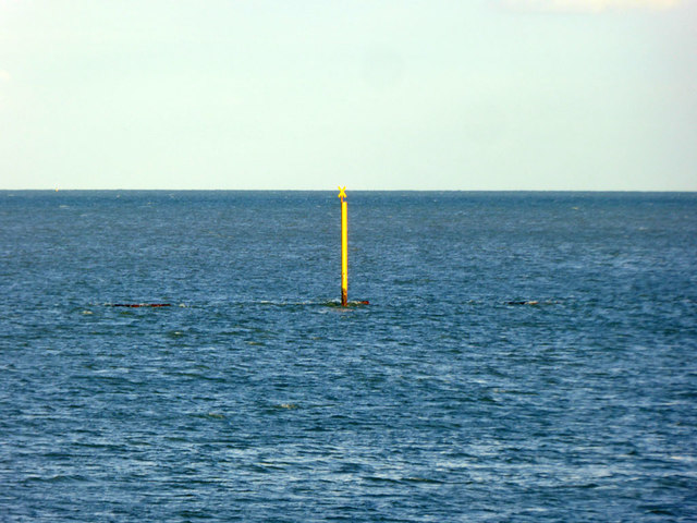 Marker on defensive barrier off Southsea