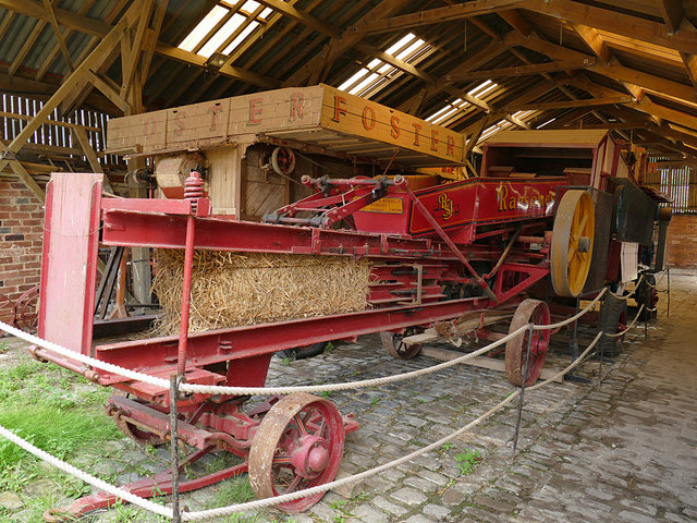 Temple Newsam farm - baling machine