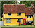 Postbox and telephone box, Hartest