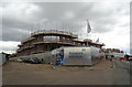 New homes under construction on Station Hill, Bury St Edmunds