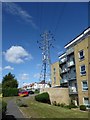 A pylon and new flats