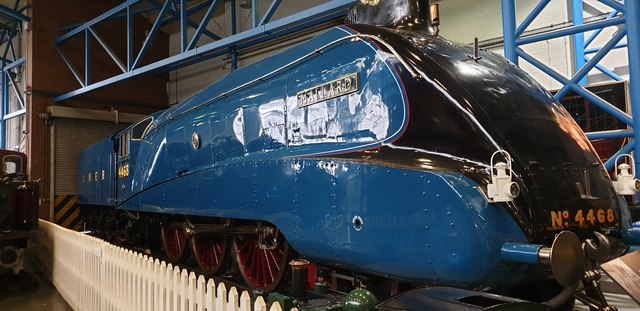 Mallard inside Railway Museum in York