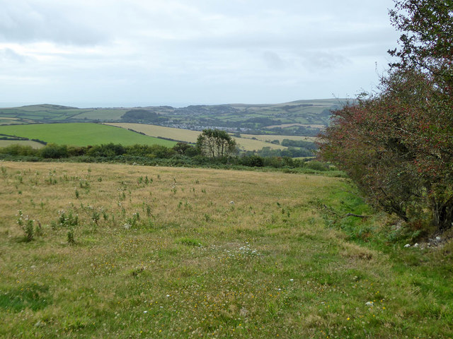 View from Appuldurcombe Down towards Whitwell