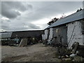 Old farmyard and buildings on the lane