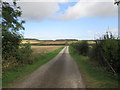 SE9642 : Access  road from Etton  Fields  Farm by Martin Dawes
