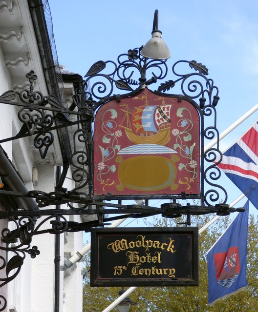 Sign of the Woolpack Hotel