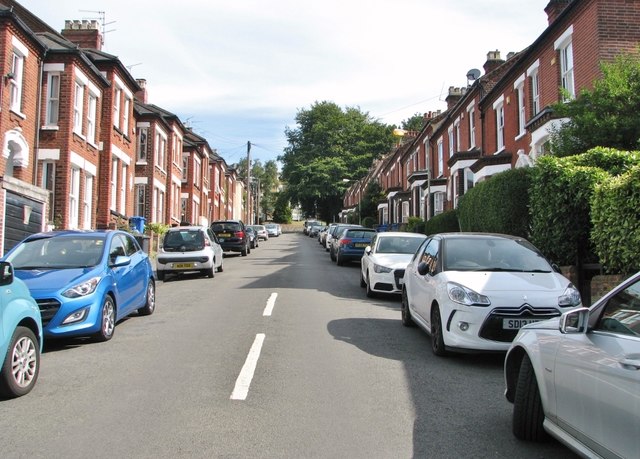 View along Chalk Hill Road © Evelyn Simak :: Geograph ...