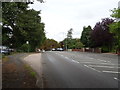 Bus stop and shelter on Eccleshall Road (A5013)