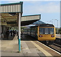 Class 142 dmu at Barry station platform 1